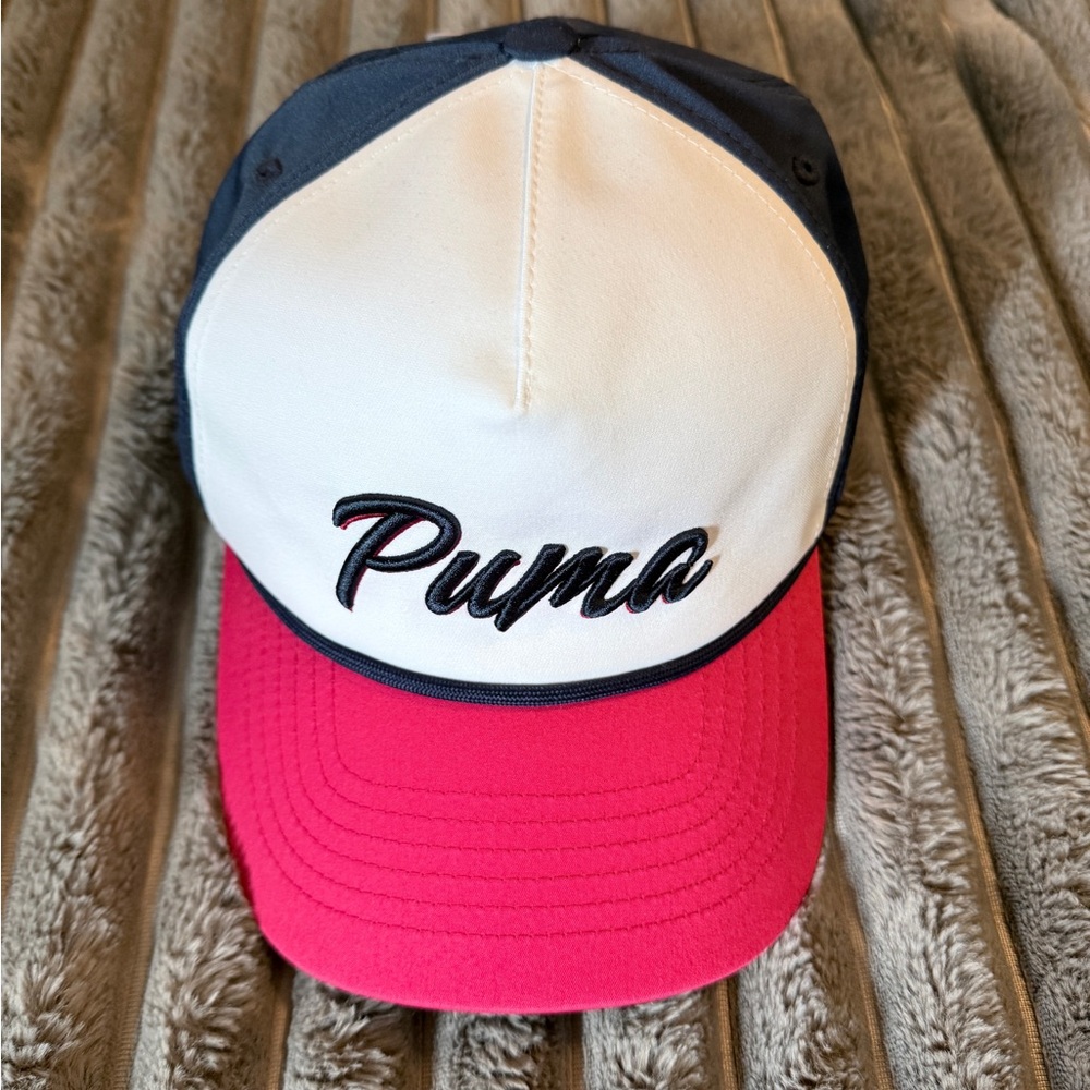 Puma Golf Red, White and Navy Blue Hat
